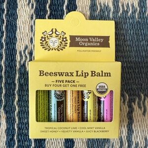 Beeswax Lip Balm Five Pack
